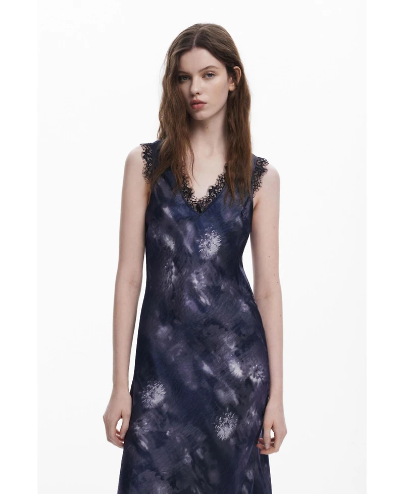 Desigual Women's Collina Strada satin floral dress