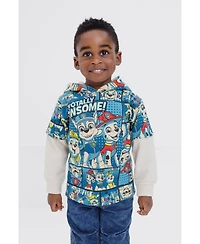 Paw Patrol Toddler Boys Fleece 2fer Pullover Hoodie and Jogger Pants Outfit Set