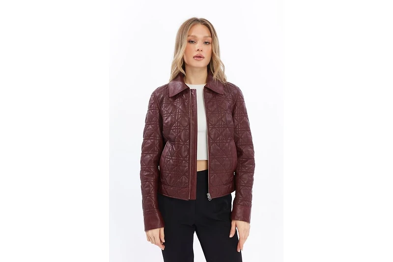Furniq Uk Women's Leather Jacket
