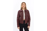 Furniq Uk Women's Leather Jacket