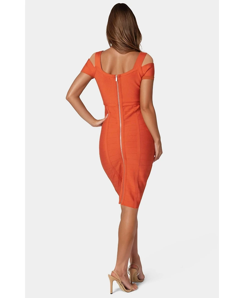 Bebe Women's Sim Midi Bandage Dress