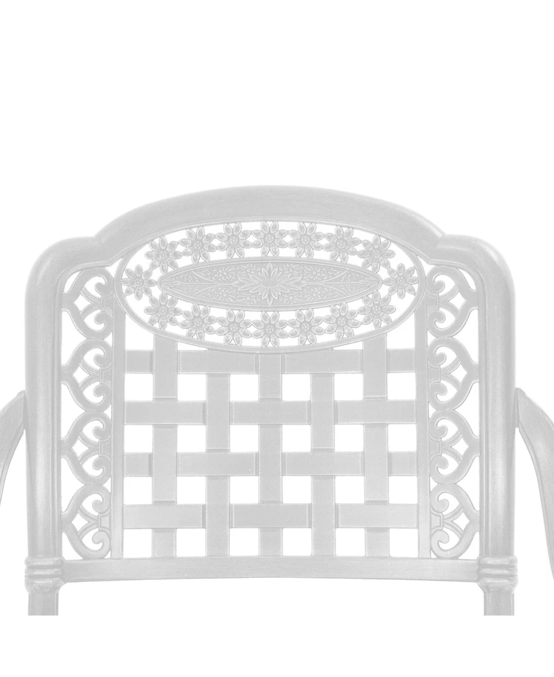 Patio Chairs set of 2 Cast Aluminum Patio Furniture Outdoor Patio Chairs Metal Patio Chairs Garden Chair for Indoor Outdoor Bistro Chairs for Balcony