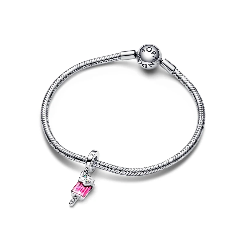 Pandora Cubic Zirconia Sprinkled Popsicle Dangle Charm