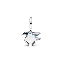 Pandora Sterling Silver Hummingbird Double Dangle Charm