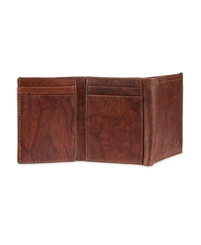 Dockers Men's Rfid Crunch Leather Z-Fold Trifold Wallet