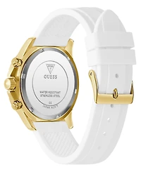 Guess Women's Multifunction White Silicone Watch, 40mm