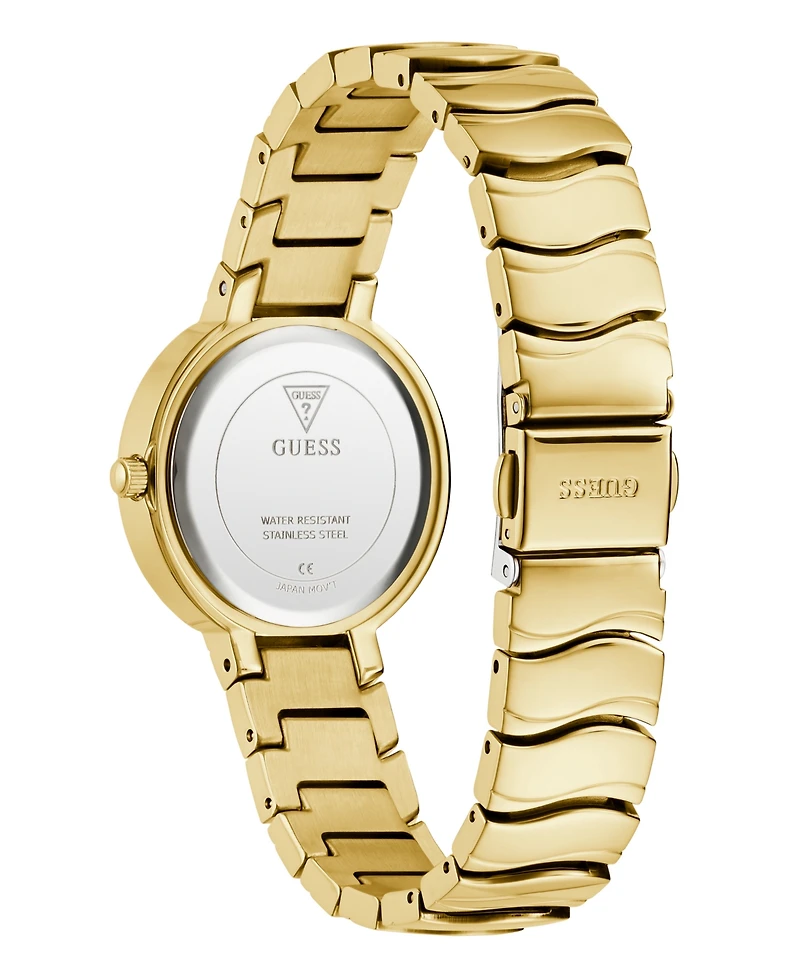 Guess Women's Analog Gold-Tone Steel Watch, 30mm