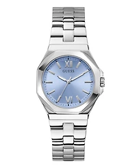 Guess Women's Analog Silver-Tone Stainless Steel Watch, 34mm