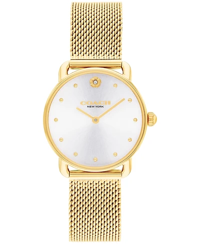 Coach Women's Elliot Gold Tone Stainless Steel Bracelet Watch, 28mm