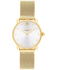 Coach Women's Elliot Gold Tone Stainless Steel Bracelet Watch, 28mm