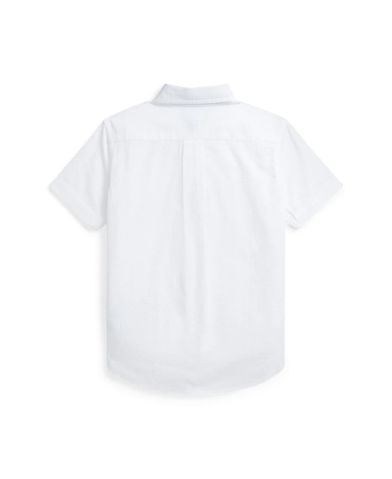 Polo Ralph Lauren Toddler and Little Boys Seersucker Short-Sleeve Shirt