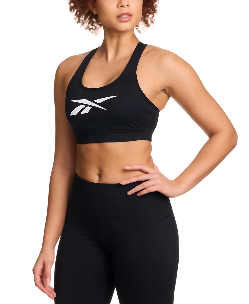 Reebok Women's Lux Vector Racer-Back Sport Bra