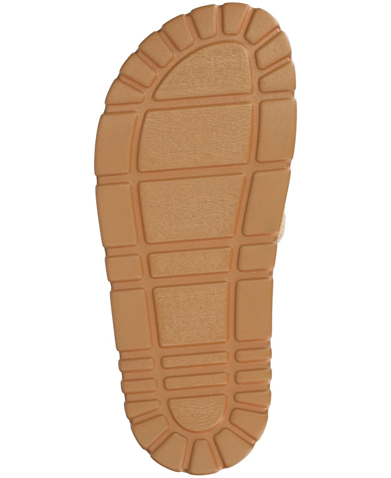 Journee Collection Women's Starr Slide Footbed Flat Sandals