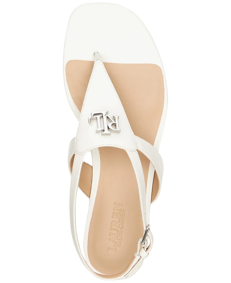 Lauren Ralph Women's Everly Thong Flat Sandals