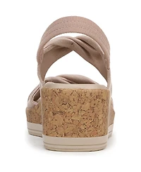 LifeStride Women's Riley Washable Slingback Wedge Sandals