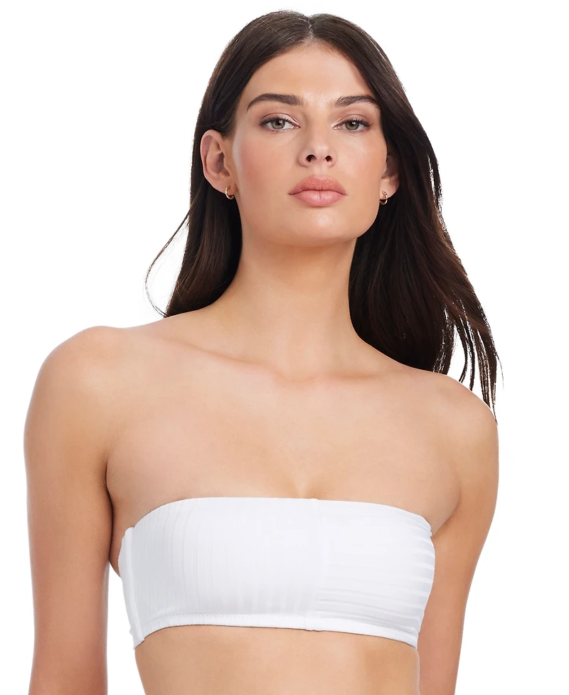 Sanctuary Women's Refresh Rib Bandeau Bikini Top