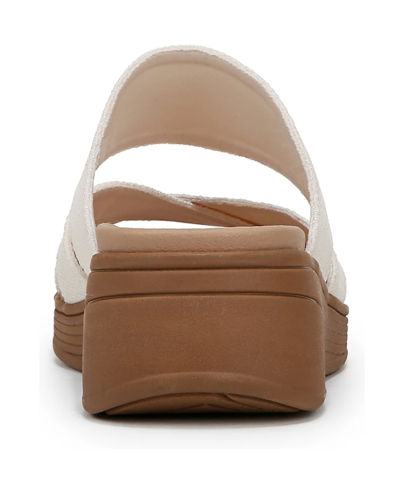 LifeStride Women's Fiona Washable Strappy Slide Wedge Sandals