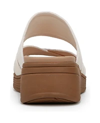 LifeStride Women's Fiona Washable Strappy Slide Wedge Sandals