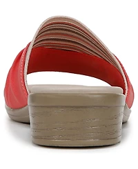 LifeStride Women's Paradise Washable Block Heel Slide Sandals