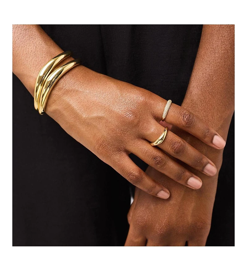 Ana Luisa Gold Band Ring - Stevie