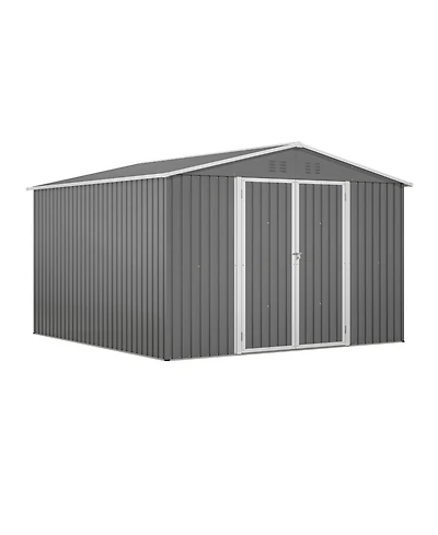 Streamdale 10x10 Metal Storage Shed with Enhanced Frame and Doors