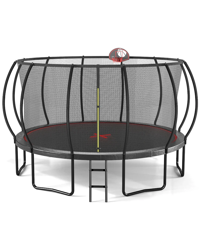 Streamdale 16FT trampoline Pumpkin- Black Red