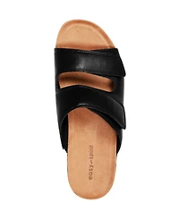 Easy Spirit Women's Bowen Double Band Low Wedge Sandals