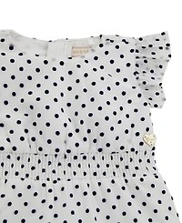 Guess Baby Girls 2-Piece Short Sleeve Chiffon Dress and Coordinating Bloomer Set