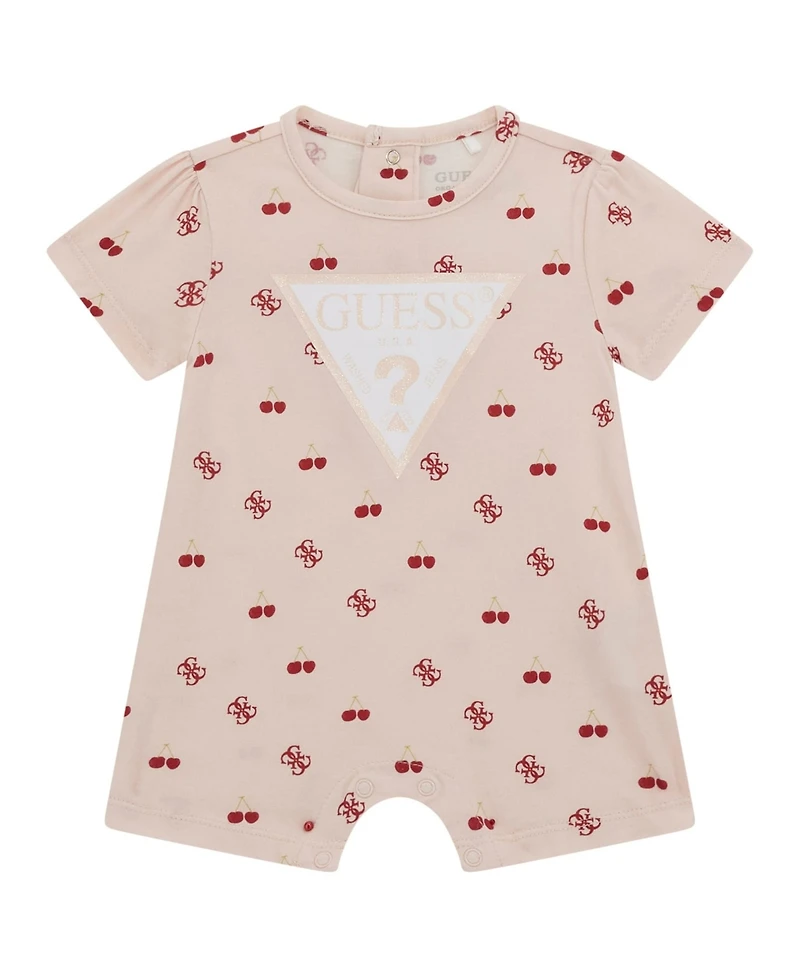 Guess Baby Girls Stretch Jersey Printed Shortall