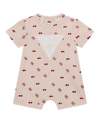 Guess Baby Girls Stretch Jersey Printed Shortall