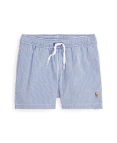 Polo Ralph Lauren Toddler and Little Boys Traveler Stretch Seersucker Swim Trunk