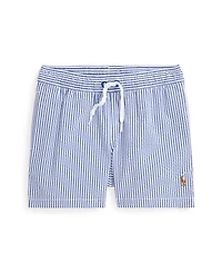 Polo Ralph Lauren Toddler and Little Boys Traveler Stretch Seersucker Swim Trunk