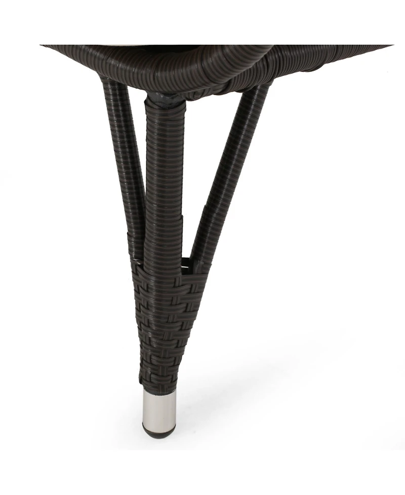 Streamdale Doris Outdoor Wicker Standing Basket Chair with Water-Resistant Cushion