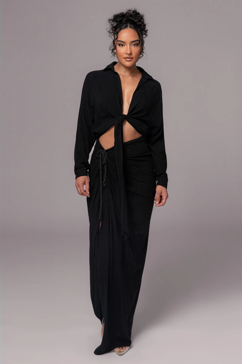 Jluxlabel Women's Noelia Linen Slit Skirt