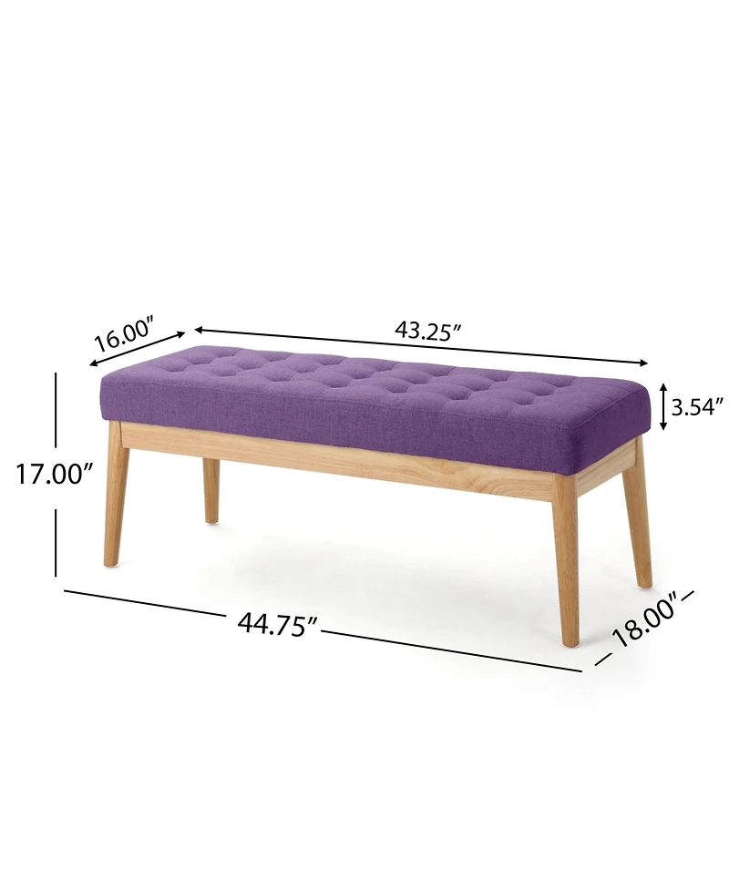 Streamdale Ottoman Bench, Purple