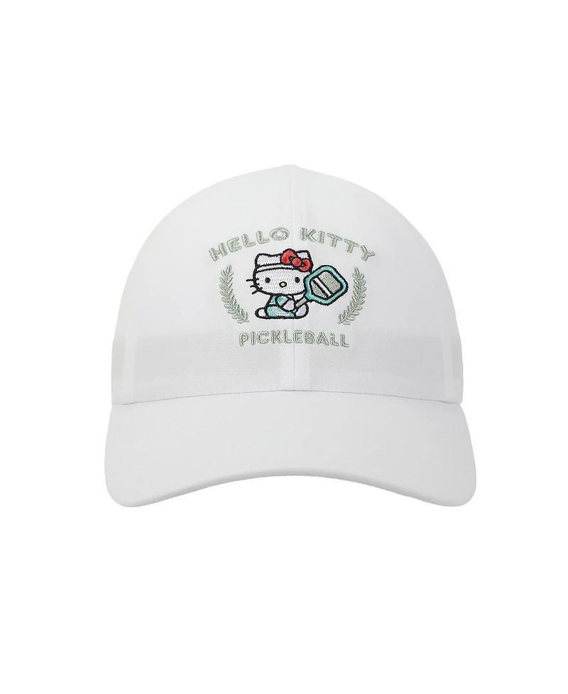 Hello Kitty Men's Pickleball Elite Flex Women's White Unstructured Baseball Cap