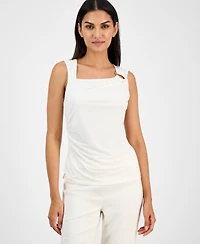 Anne Klein Women's Asymmetrical-Neck Tank Top
