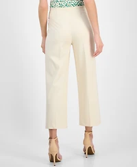 Anne Klein Petite Cropped Wide-Leg Pull-On Pants
