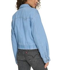 Levi's Women's Western Zip-Front Denim Bomber Jacket