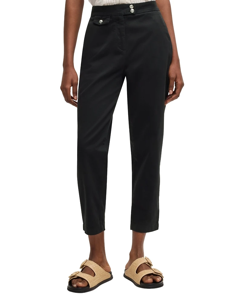 Boss by Hugo Women's Casual Satin Chino Pants