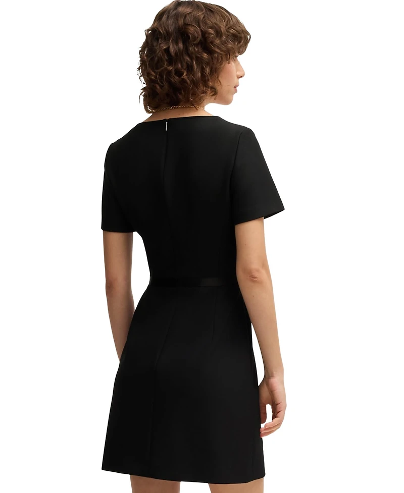 Boss by Hugo Women's Ribbon Detail Slim-Fit Dress