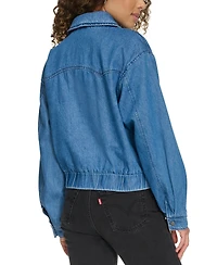 Levi's Women's Western Zip-Front Denim Bomber Jacket