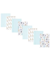 Hudson Baby Boys and Girls Cotton Poly Flannel Burp Cloths 8-Pack, One Size