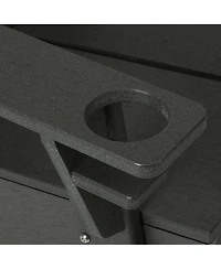 Outdoor Hdpe Modern Adirondack Chair with Cup Holder