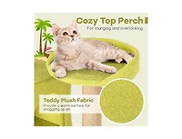 Multi-Level Beach-Themed Cat Tree Aesthetic & Fun Kitten Tower for Indoor Cats
