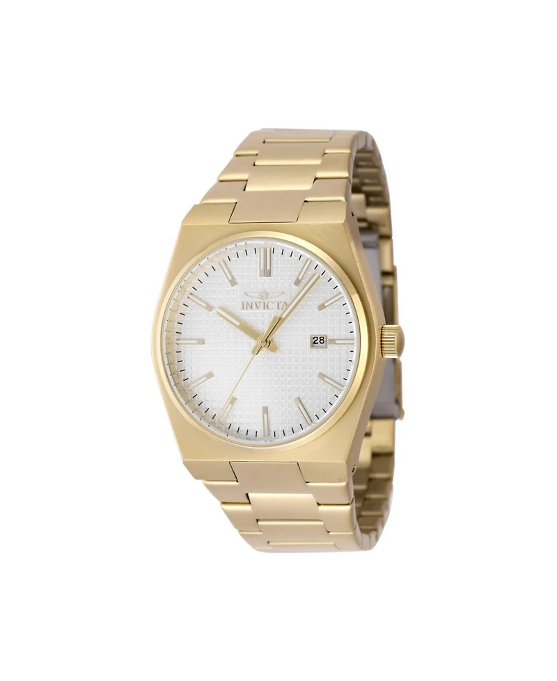 Invicta Men's 48400 Speedway Quartz 3 Hand Silver Dial Watch