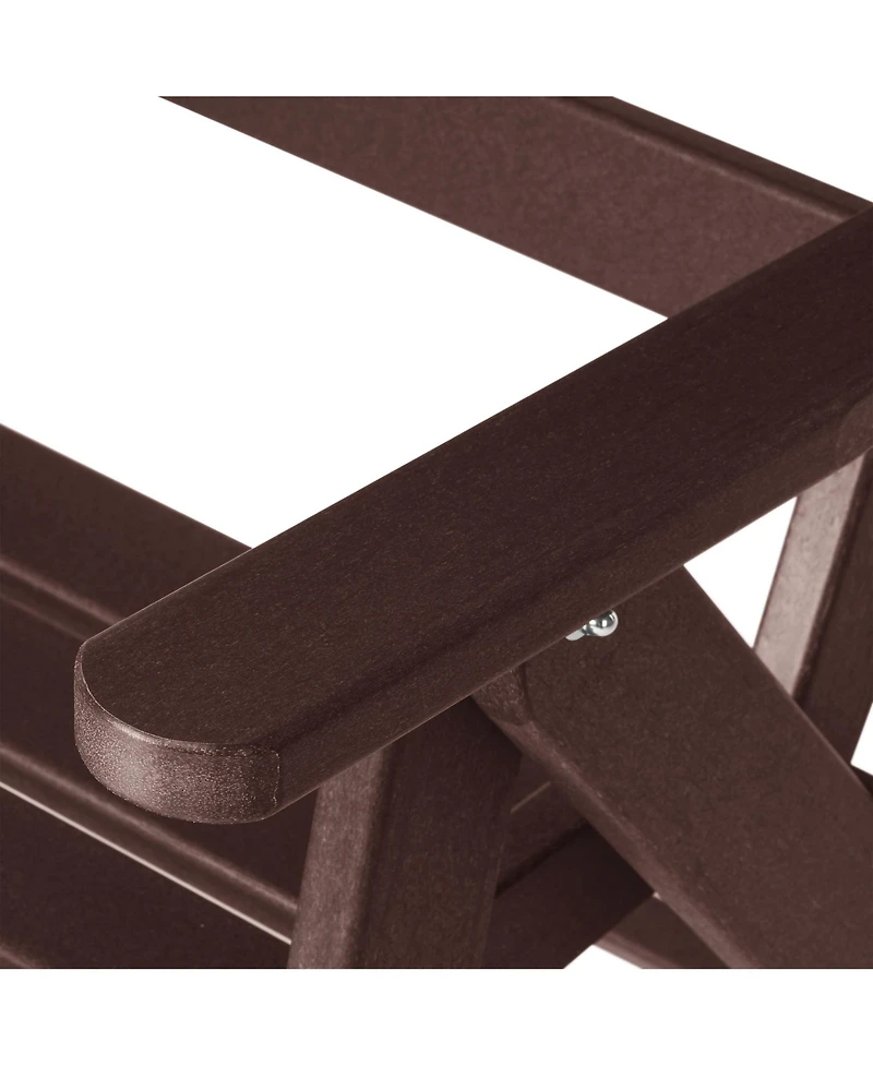 Hdpe Adjustable Highback Folding Patio Dining Chair