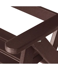 Hdpe Adjustable Highback Folding Patio Dining Chair