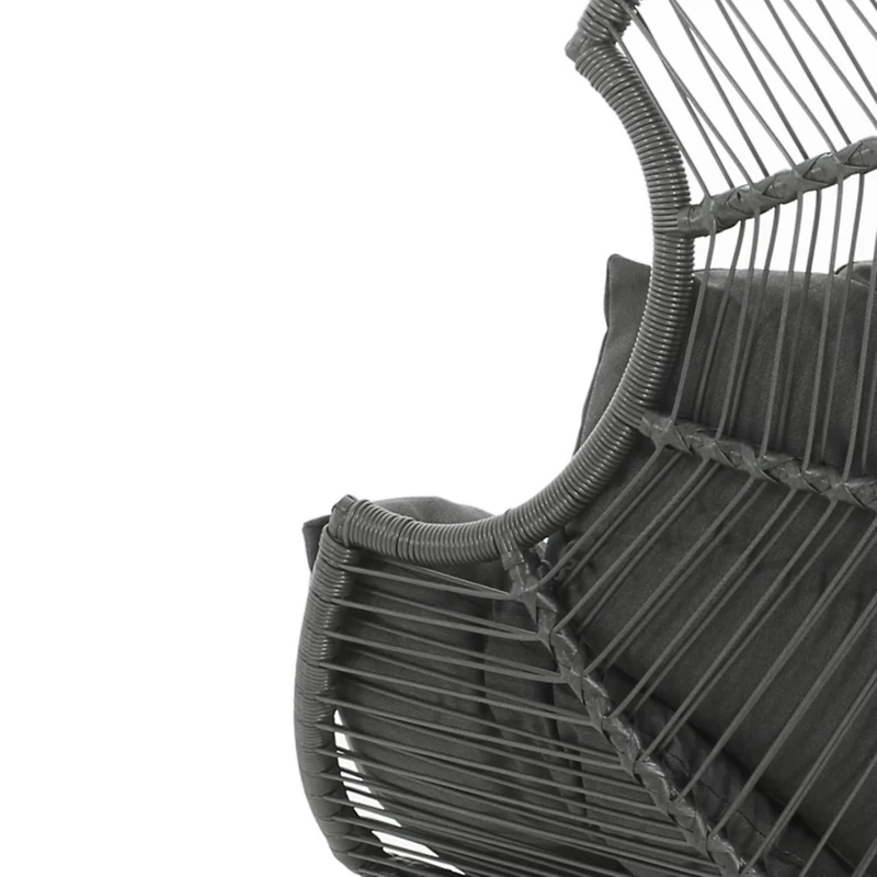 Streamdale Palos Outdoor Wicker Glider Chair - Dark Gray