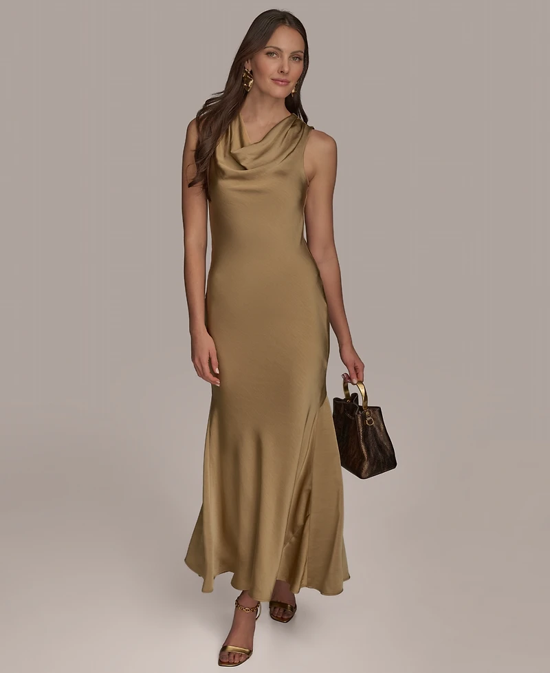 Donna Karan New York Women's Cowlneck Gown